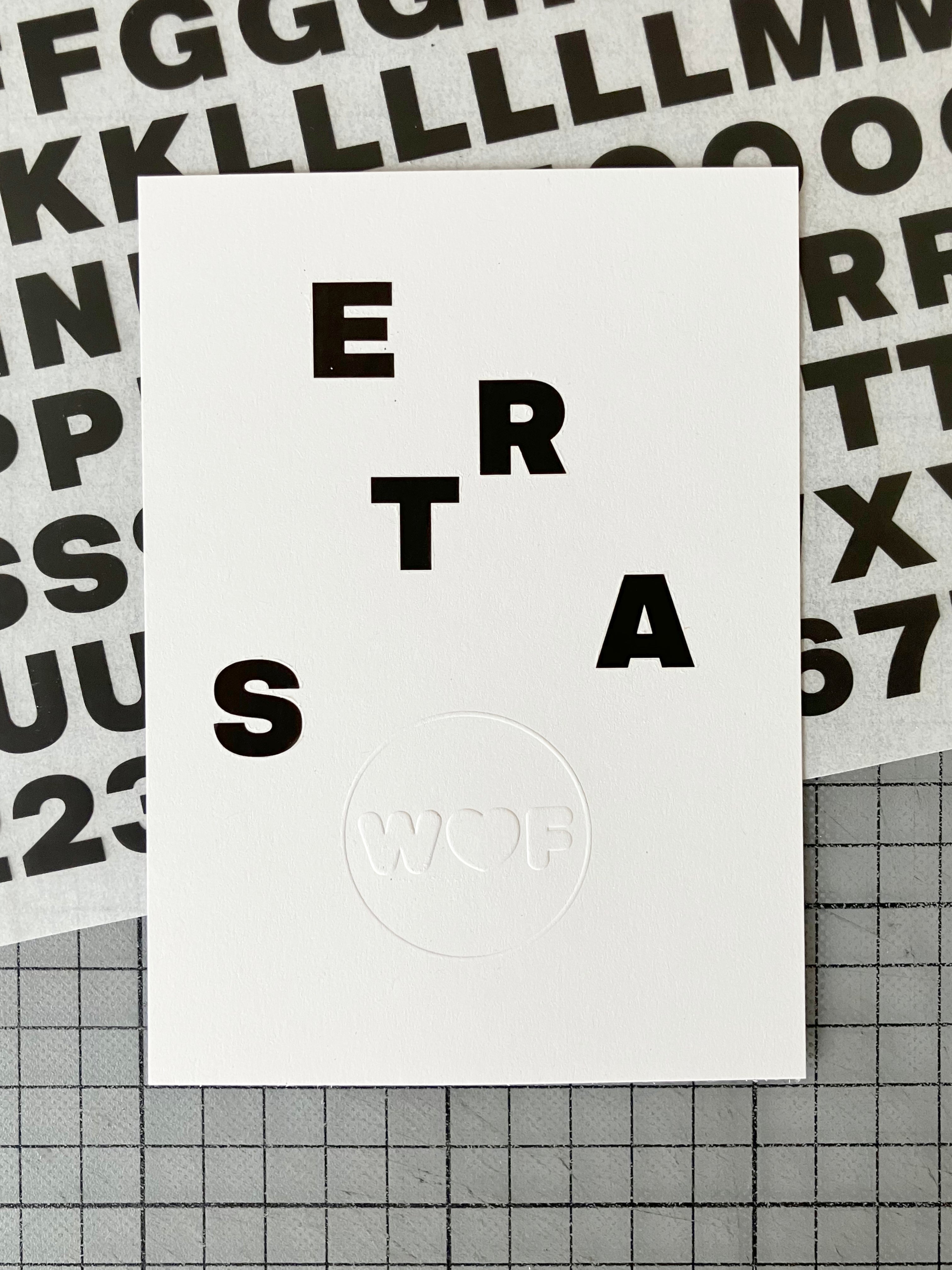 Unique Postcard Setra 60pt Black Uppercase